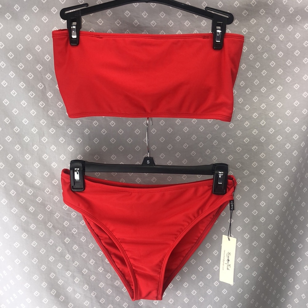 Lemonfish Red Bikini Set - Picture 2 of 10